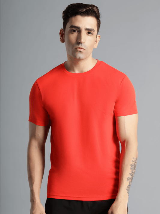 Budoc Men's Polyester T-shirt: Comfortable, breathable, stretchable. Ideal for yoga, training, gym, running, or everyday use.