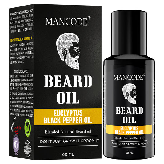 Mancode Eucalyptus  Black Pepper Beard Oil  60ML