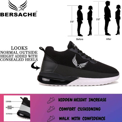Bersache Casual Shoes For Men  Black - 9025