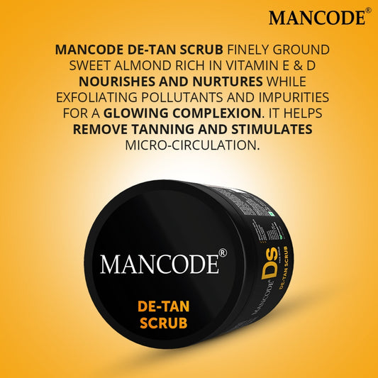 Mancode De-Tan Scrub 100gm