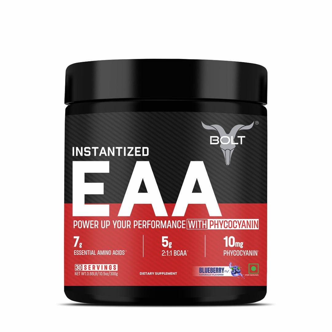 Bolt Nutrition Instantized Essential Amino Acids BCAA 5000 EAA Supplement for Men  Women BLUEBERRY BLAST 300gm