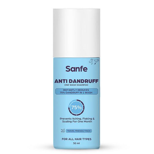 Sanfe Anti Dandruff One Wash Shampoo Removes Dandruff Helps With Itching  Irritation 50ml