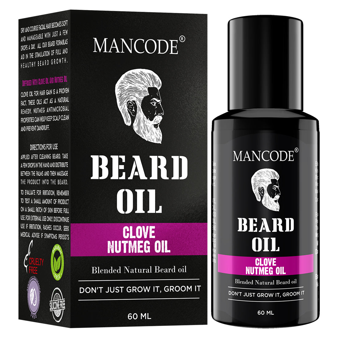 Mancode Clove  Nutmeg Beard Oil  60ML