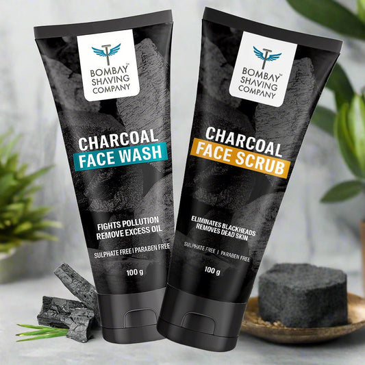 Charcoal Face Wash  Scrub Combo
