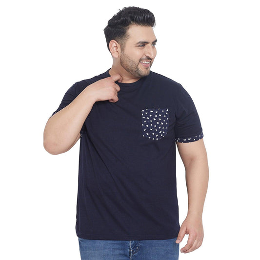 Men Plus Size Geoff Printed Round Neck Tshirt