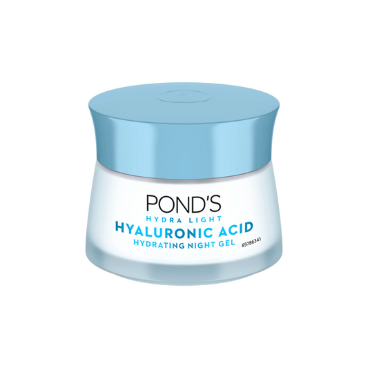 Ponds Hydra Light Hyaluronic Acid Hydrating Night Gel - Plumps Skin for 72 Hours
