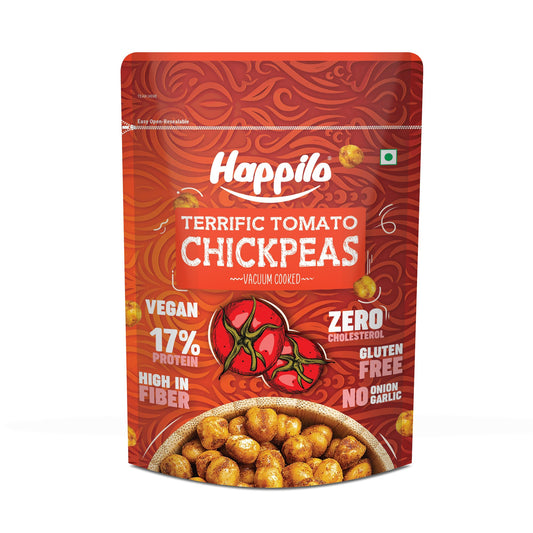 Happilo Premium Super Snack Terrific Tomato Chickpeas 110g Crunchy and Delicious Super Healthy