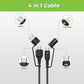 Quadlink 4 in 1 Type C to Type C PD65W Cable UL1055