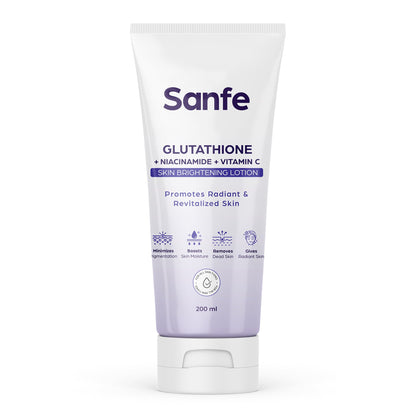 Sanfe Glutathione  Niacinamide  Vitamin C Skin Brightening Lotion - 200ml