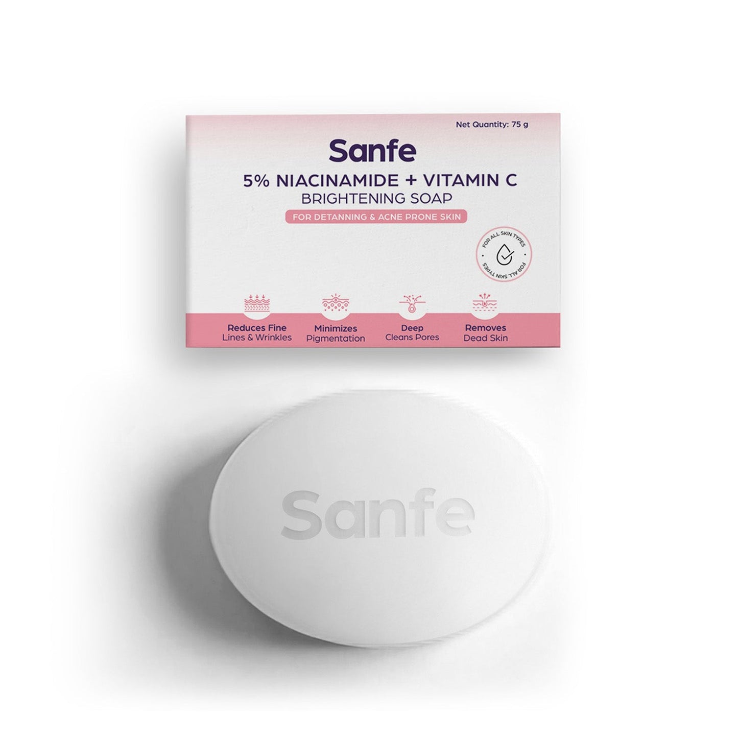 Sanfe 5 Niacinamide  Vitamin C Brightening Soap