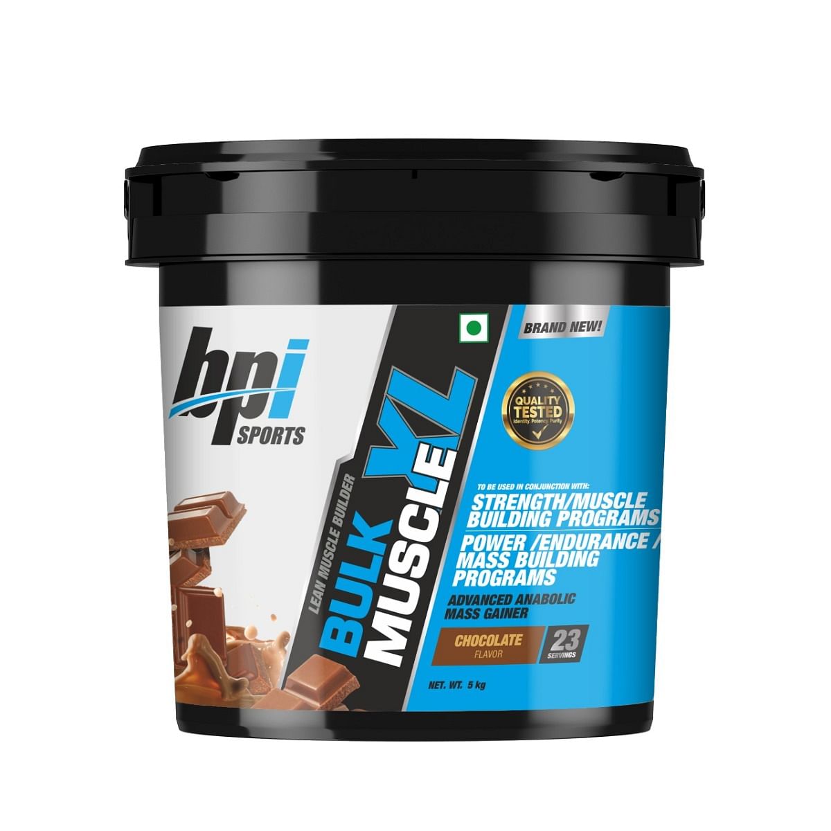 BPI Bulk Muscle XL Gain Weight PostWorkout 50g Protein 144g Carb Chocolate 5kg