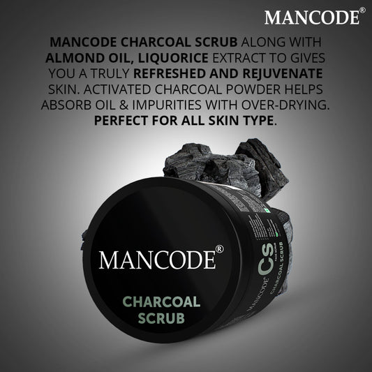 Mancode Charcoal Scrub 100gm