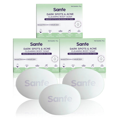 Dark Spots  Acne Clearing Body Soap - Pack of 3