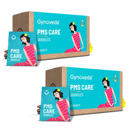 Gynoveda PMS Care Granules No More Mood Swings Bloating Cramps Fatigue Get Hassle-Free Periods