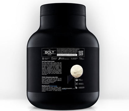 BOLT 100 Whey Isolate Protein Powder, 28g Protein, Superfood Phycocyanin, Muscle Strength, Bone Health, 2LB, 27 Servings, Piedmont Chocolate.