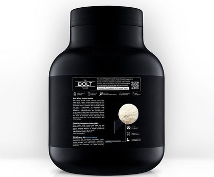 BOLT 100 Whey Isolate Protein Powder, 28g Protein, Superfood Phycocyanin, Muscle Strength, Bone Health, 2LB, 27 Servings, Piedmont Chocolate.