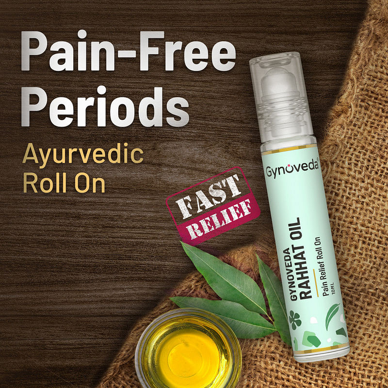 Gynoveda Period Pain Cramps Instant Relief Roll On Ayurvedic Formula With Eucalyptus Peppermint