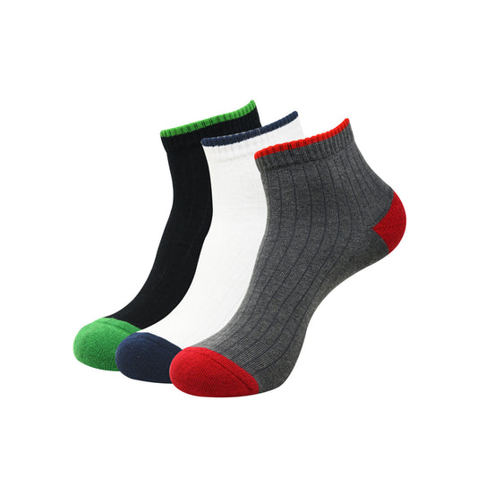 Balenzia High Ankle Socks for Men  Pack of 3 Pairs1U- Sports Socks