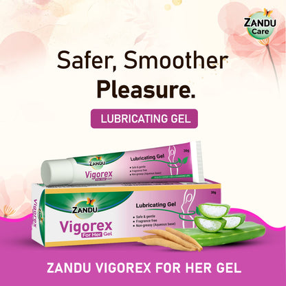 Vigorex For Her Gel with Aloevera  Satavari  Lubricant Gel for Female 30g