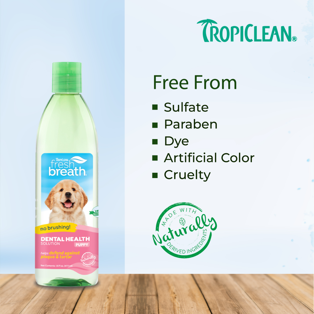 Tropiclean Fresh Breath Puppy Water Additive for Dogs