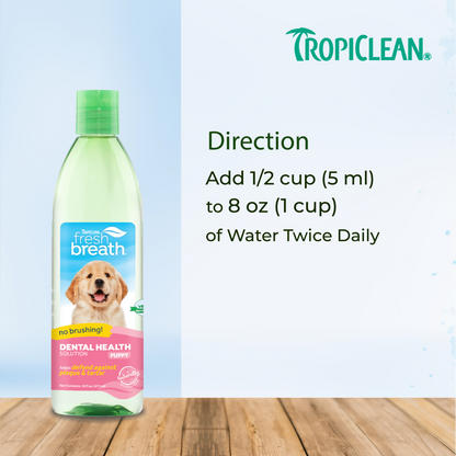 Tropiclean Fresh Breath Puppy Water Additive for Dogs