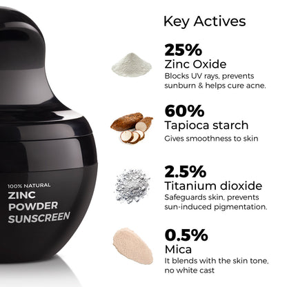 Zinc Powder Sunscreen SPF50