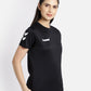 Core Women Polyester Black T-Shirt