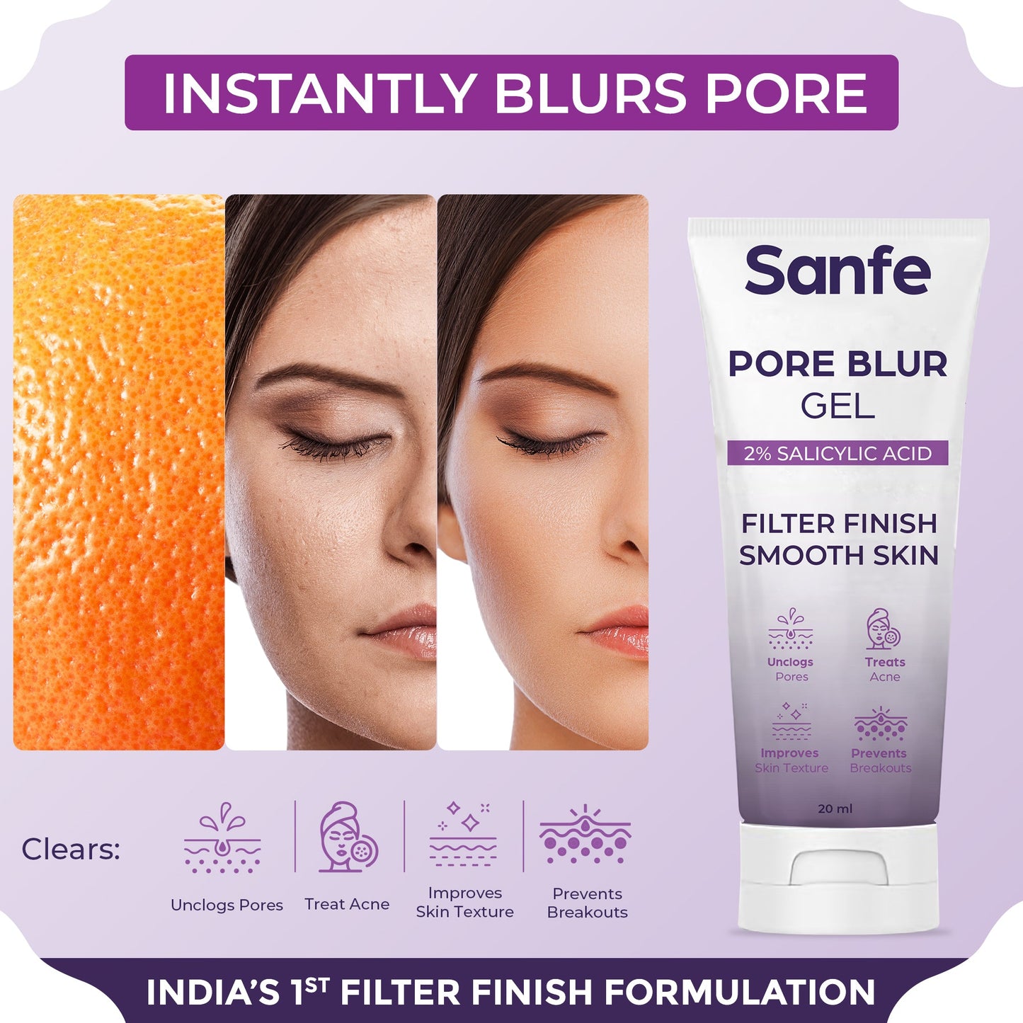 Sanfe Pore Blur Gel - 20gm