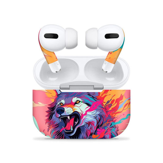 Colour Wolf Airpods Pro Skin