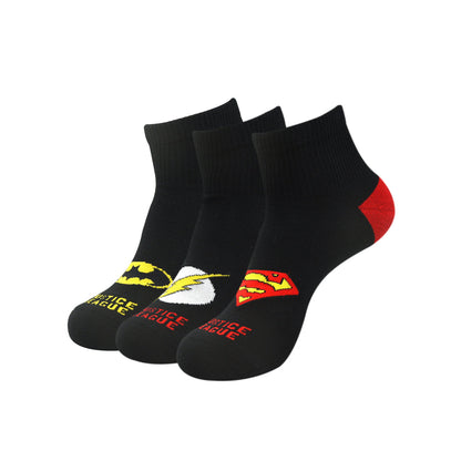 Justice League By Balenzia Ankle Socks For Men Pack Of 3 Pairs1U