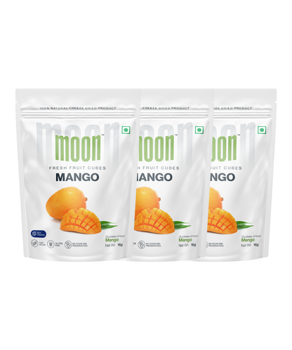 Moon Freeze Dried Mango Cubes - Pack of 3