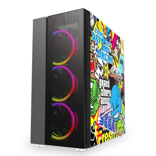 Vice City Stickers CPU Wrap