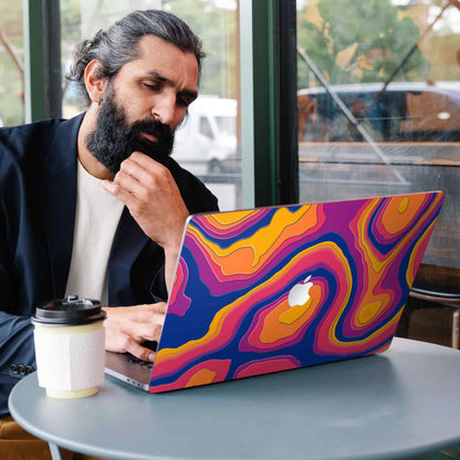 Colourful Curvature MacBook Skins Collection