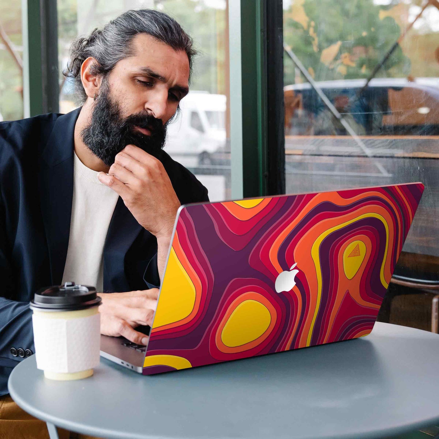 Colourful Curvature MacBook Skins Collection