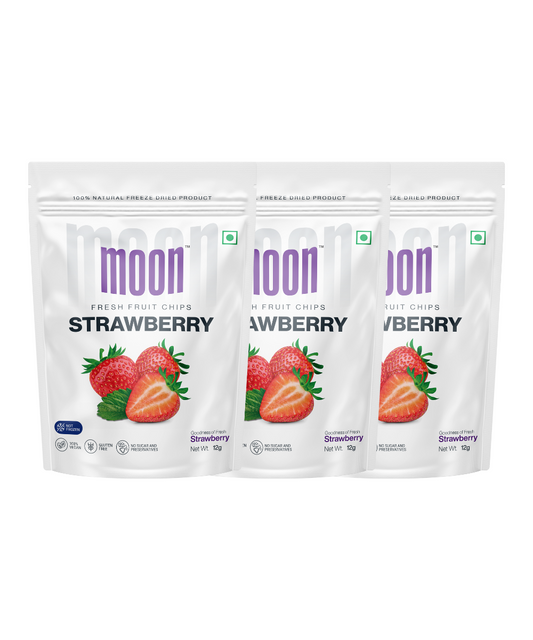 Moon Freeze Dried Strawberry - Pack of 3