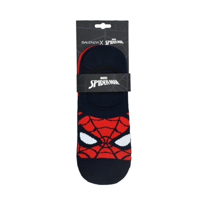 Balenzia x Marvel The Amazing Spider-Man LoaferInvisible socks for Men Pack of 2 Pairs1UFree Size RedBlue