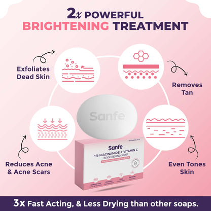 Sanfe 5 Niacinamide  Vitamin C Brightening Soap