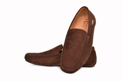 Classic Suede Moccasins for Men  Coffee