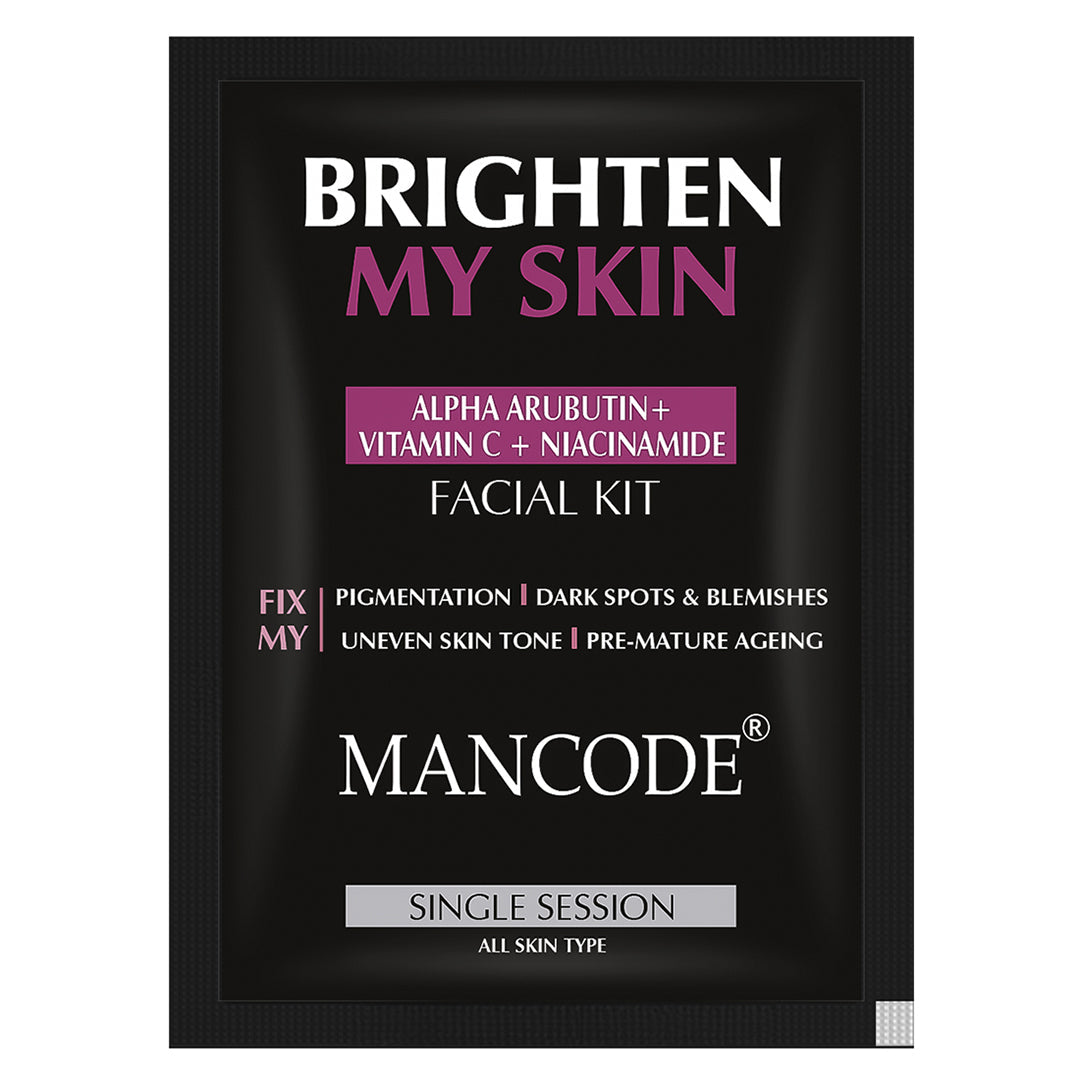 Facial Kit for Brighten Skin for Fix Pigmentation Dark Sports  Blemishes Uneven Skin Tone Facial kit for men 58gm