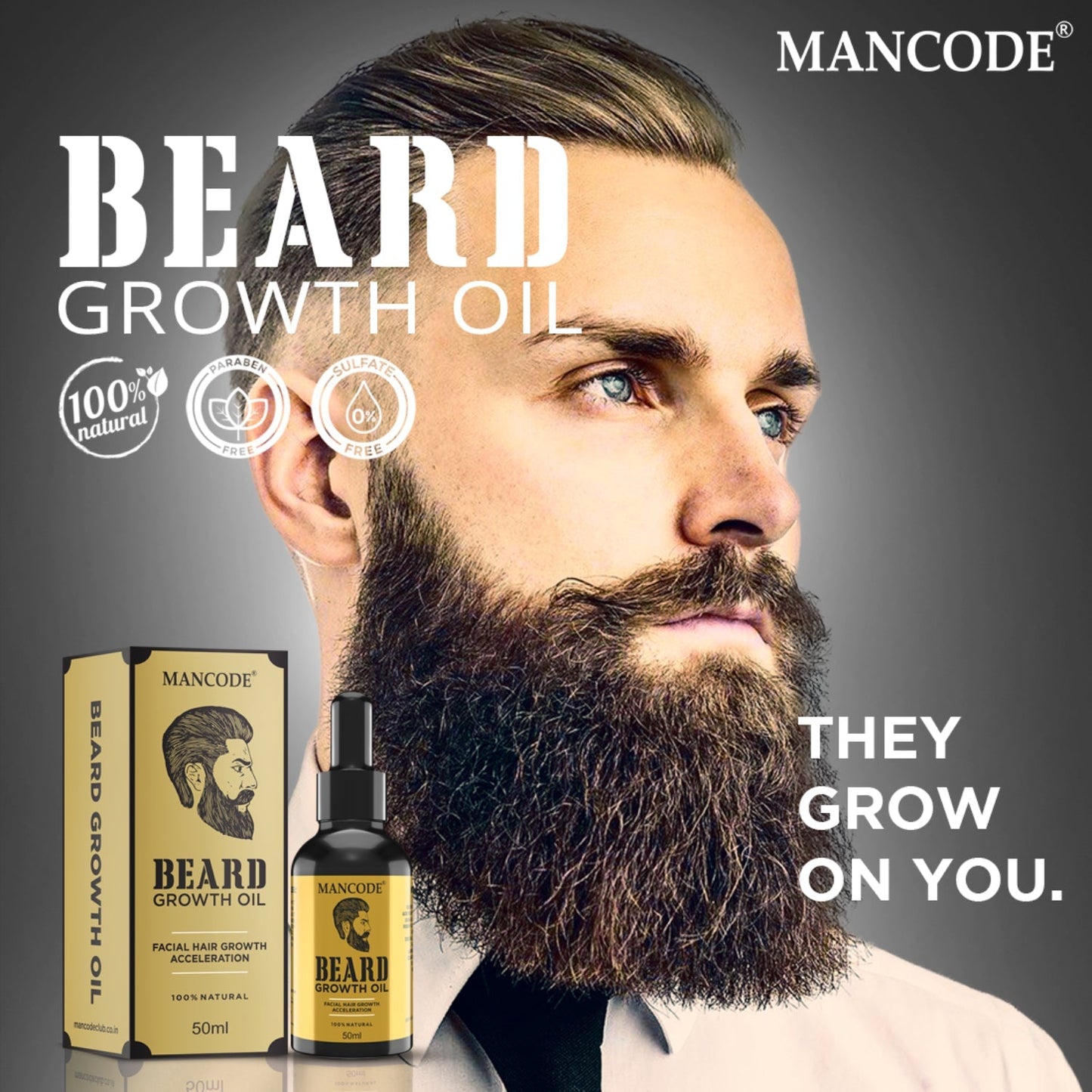 Mancode Beard Growth Oil  50ML