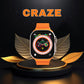 Gizmore CRAZE 2.01inch 5.1cm Large Display with 240283 px 500 NITS AOD Wireless Charging  AI Voice Assistance Multi Sports Modes IP67  Bluetooth Calling Smart Watch for Men and Women