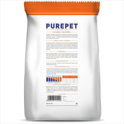 Purepet Mackerel Adult Cat Dry Food