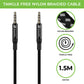AudioOX 3.5mm3.5mm Nylon Braided Audio Cable 1.5m UL107BRBLK-0150
