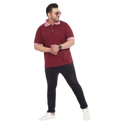 Men Plus Size Carlo Solid Polo Tshirt