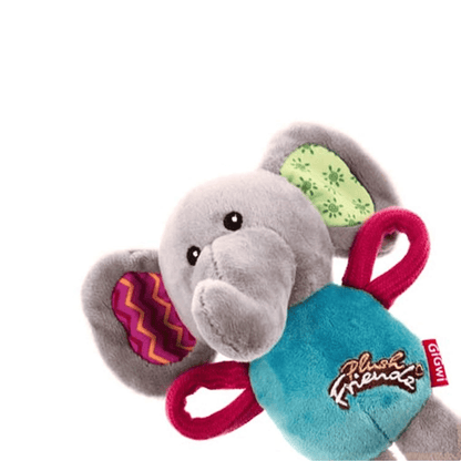 GiGwi Plush Friendz with Squeaker Elephant Toy for Dogs  For Soft Chewers