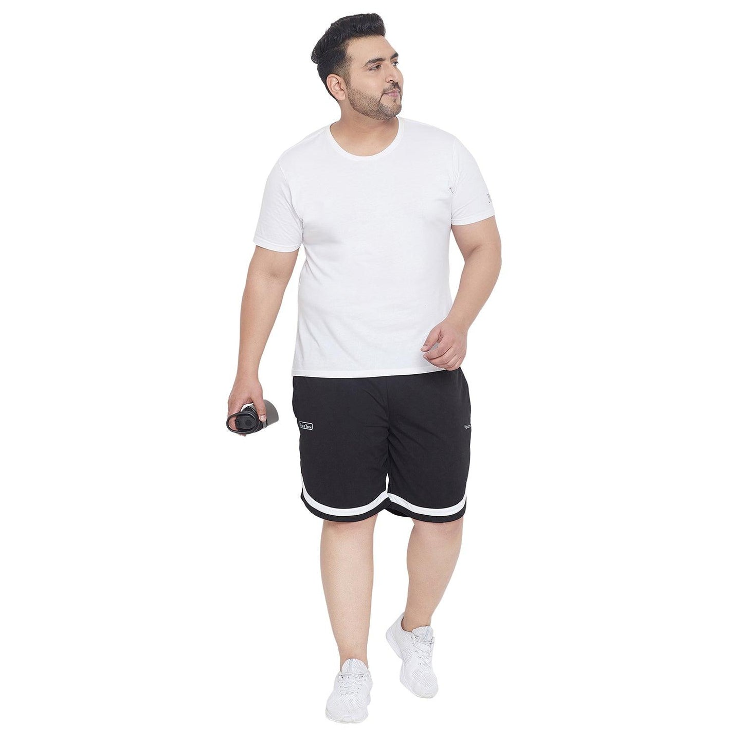 Men Plus Size Jesty Striped Shorts