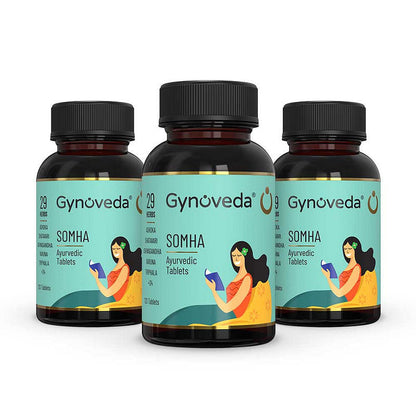 Gynoveda White Discharge Ayurvedic Tablets Antifungal Antibacterial Formula For Intimate Itching Smell 3 Bottles 360 Tablets