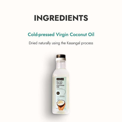 Kapiva Virgin Coconut Oil Cold-Pressed For Maximum Nutrition 0.5 L