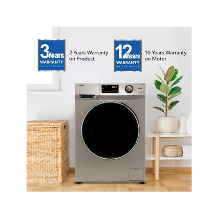 Haier 6.5 Kg Inverter Fully-Automatic Front Loading Washing Machine HW65-IM10636TNZP Titanium Grey