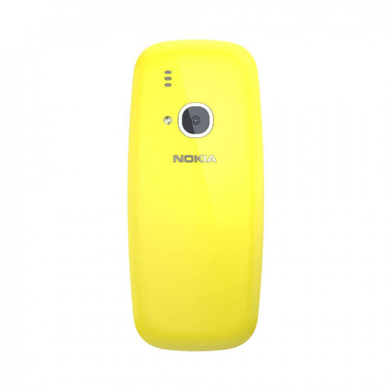 Nokia 3310 Dual SIM Keypad Phone with MP3 Player Wireless FM Radio and Rear Camera  Yellow 13.7 x 7.9 x 5.8 cm